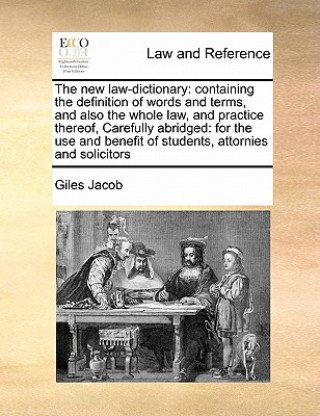 Könyv new law-dictionary Giles Jacob