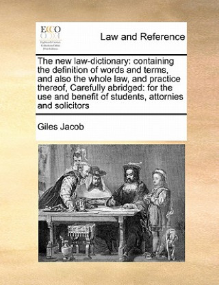 Kniha new law-dictionary Giles Jacob