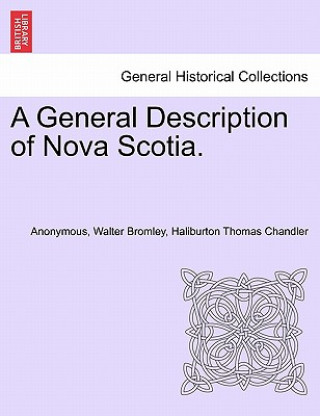 Buch General Description of Nova Scotia. Anonymous