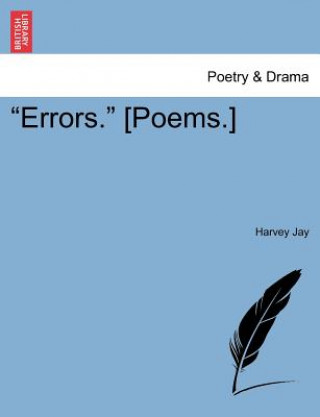 Könyv "Errors." [Poems.] Harvey Jay