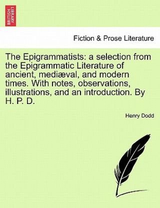 Könyv Epigrammatists Henry Dodd