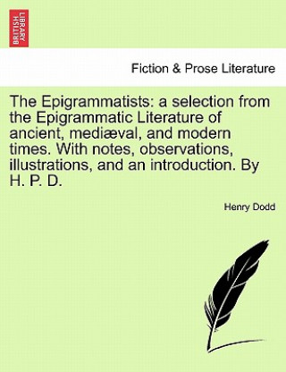 Book Epigrammatists Henry Dodd