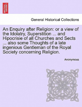 Buch Enquiry After Religion Anonymous