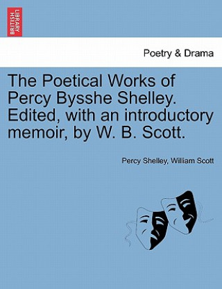 Carte Poetical Works of Percy Bysshe Shelley. Edited, with an Introductory Memoir, by W. B. Scott. William Scott