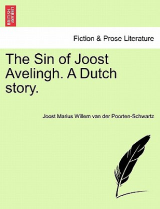 Buch Sin of Joost Avelingh. a Dutch Story. Joost Marius W Van Der Poorten-Schwartz