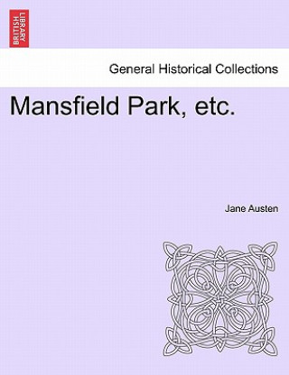 Kniha Mansfield Park, Etc. Jane Austen