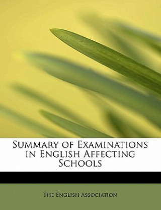 Książka Summary of Examinations in English Affecting Schools The English Association