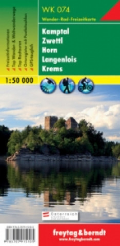 Tiskovina Kamptal - Zwettl - Horn - Langenlois - Krems Hiking + Leisure Map 1:50 000 