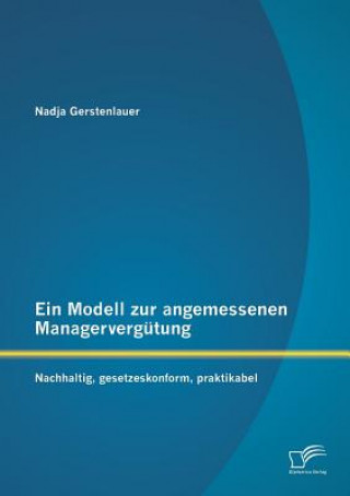 Buch Modell zur angemessenen Managervergutung Nadja Gerstenlauer