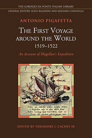 Carte First Voyage around the World (1519-1522) Antonio Pigafetta