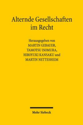 Kniha Alternde Gesellschaften im Recht Martin Gebauer