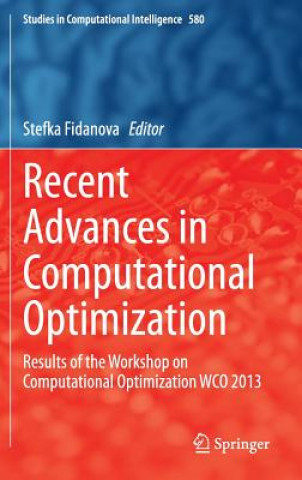 Carte Recent Advances in Computational Optimization Stefka Fidanova
