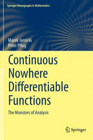 Buch Continuous Nowhere Differentiable Functions Marek Jarnicki