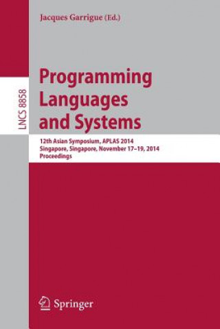 Könyv Programming Languages and Systems Jacques Garrigue