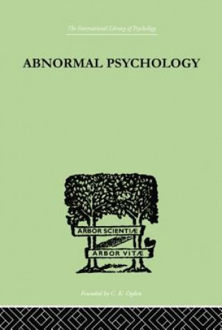 Kniha Abnormal Psychology Isador H. Coriat