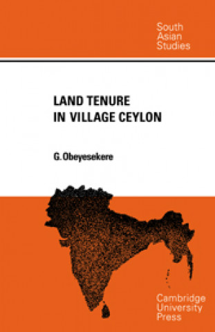 Carte Land Tenure in Village Ceylon Gananath Obeyesekere