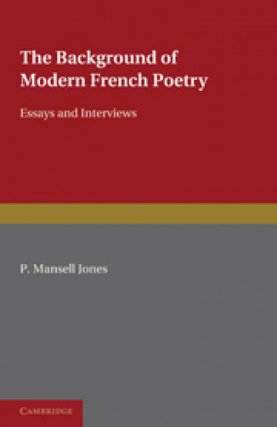 Carte Background of Modern French Poetry P. Mansell Jones