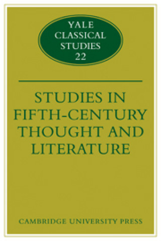 Libro Studies in Fifth Century Thought and Literature Adam Parry