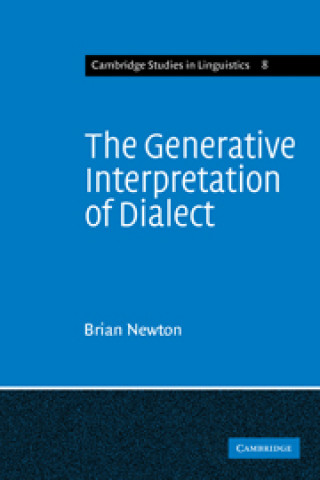Kniha Generative Interpretation of Dialect Brian Newton