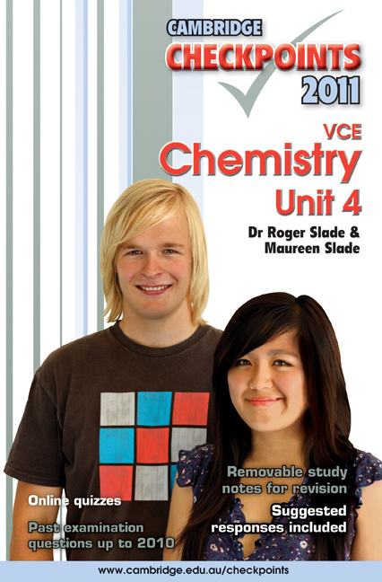 Книга Cambridge Checkpoints VCE Chemistry Unit 4 2011 Maureen Slade