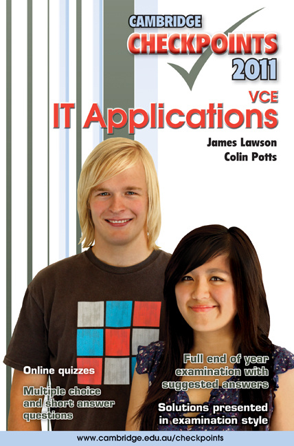 Kniha Cambridge Checkpoints VCE IT Applications James Lawson