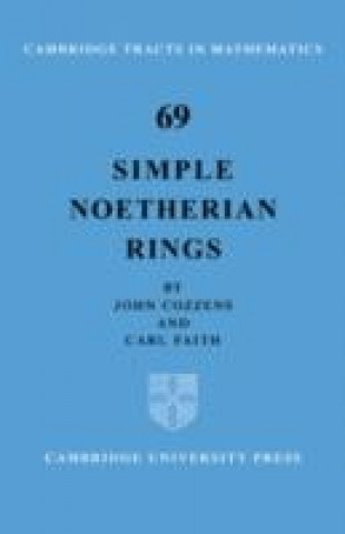 Könyv Simple Noetherian Rings CArl Faith