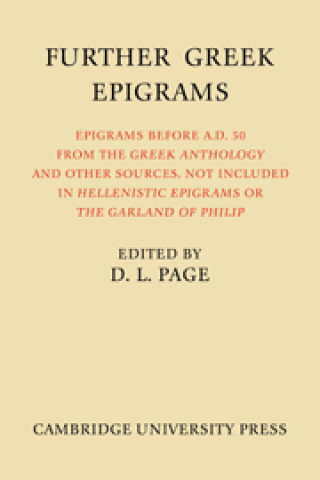 Buch Further Greek Epigrams 