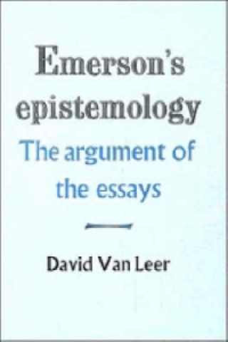 Buch Emerson's Epistemology David Van Leer