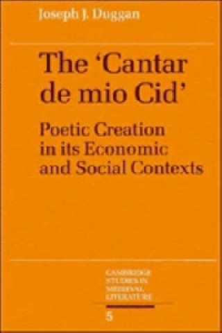Könyv Cantar de mio Cid Joseph J. Duggan