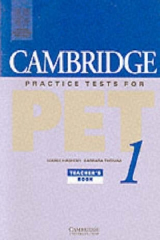 Book Cambridge Practice Tests for PET 1 Teacher's book Barbara Thomas