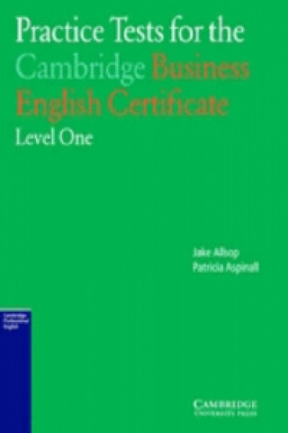 Kniha Practice Tests for the Cambridge Business English Certificate Level 1 Jake Allsop