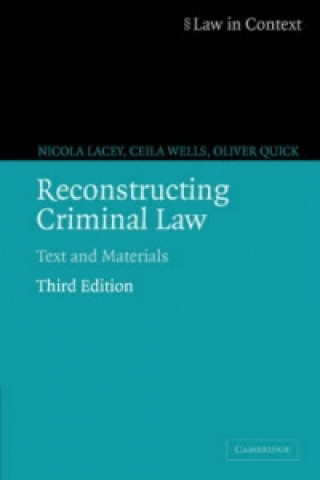 Kniha Reconstructing Criminal Law Oliver Quick