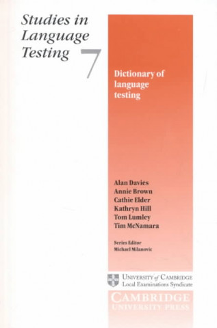 Libro Dictionary of Language Testing Tim McNamara