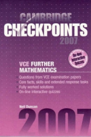 Kniha Cambridge Checkpoints VCE Further Mathematics 2007 Neil Duncan