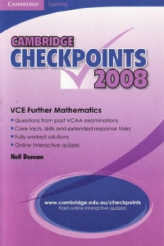 Könyv Cambridge Checkpoints VCE Further Mathematics 2008 Neil Duncan