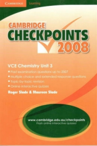 Book Cambridge Checkpoints VCE Chemistry Unit 3 2008 Roger Slade