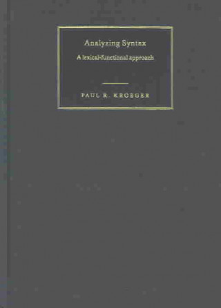 Kniha Analyzing Syntax Paul Kroeger