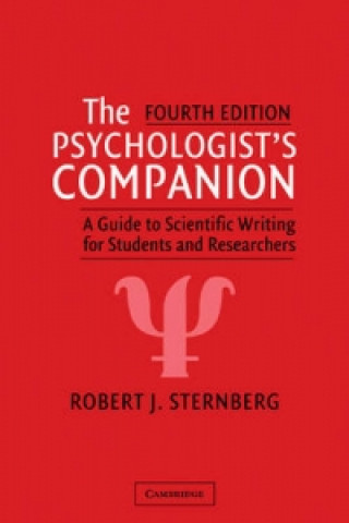 Carte Psychologist's Companion Robert J. Sternberg