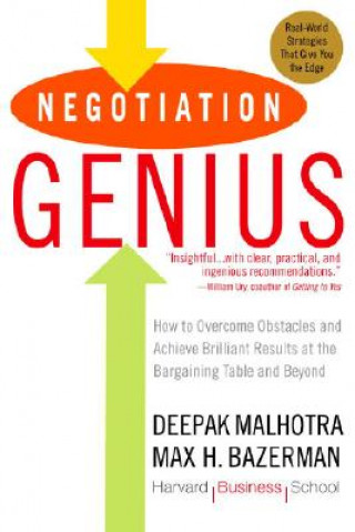 Kniha Negotiation Genius Max H. Bazerman