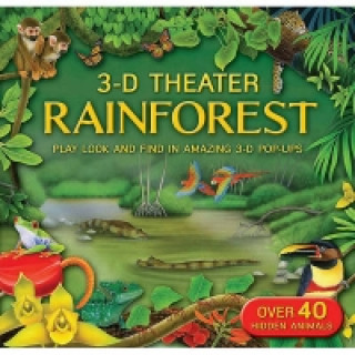 Kniha 3D Theater: Rainforest KINGFISHER
