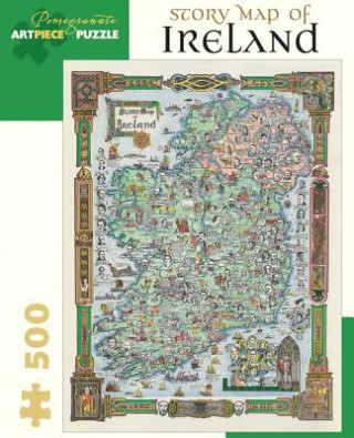 Könyv STORY MAP OF IRELAND 500 PIECE JIGSAW Pomegranate