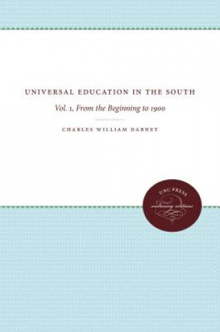 Könyv Universal Education in the South Charles Williams Dabney