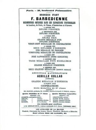 Book 1886 Catalog of the French Bronze Foundry of F. Barbedienne of Paris Ltd.