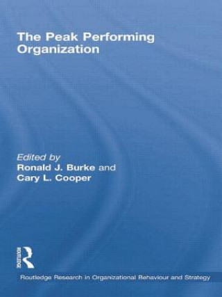 Kniha Peak Performing Organization Ronald J. Burke