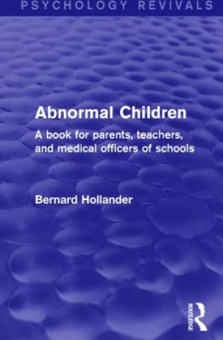 Carte Abnormal Children Bernard Hollander