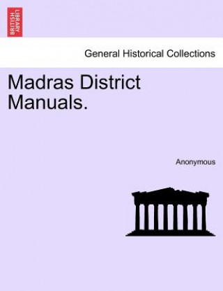 Book Madras District Manuals. Anonymous