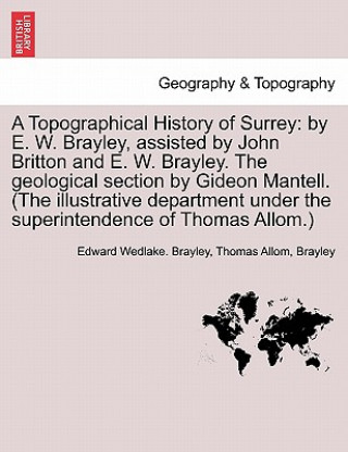 Carte Topographical History of Surrey Brayley
