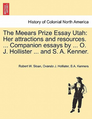 Carte Meears Prize Essay Utah S a Kenners