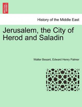 Carte Jerusalem, the City of Herod and Saladin Edward Henry Palmer