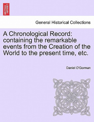 Carte Chronological Record Daniel O'Gorman